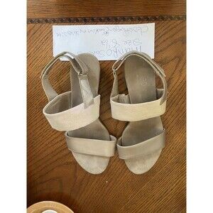 Munro Shoes Pearl Lizard Kristal Leather Sandal Women Size 8.5